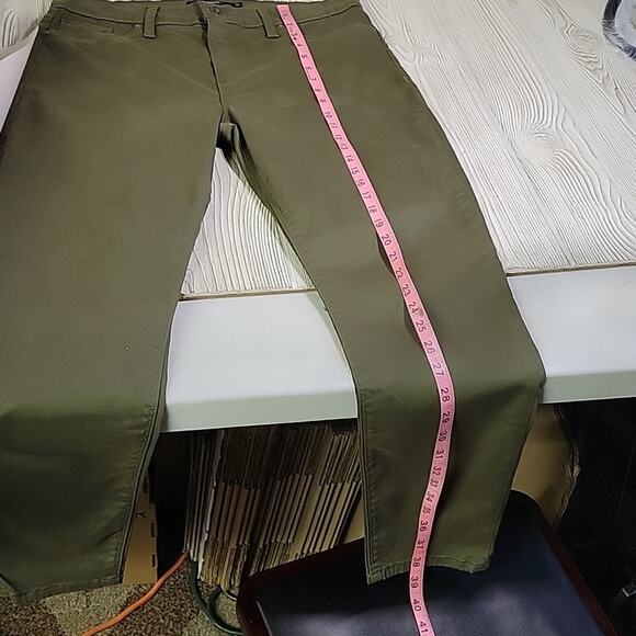Hudson Nico Super Skinny Jeans Olive Green Womens Size 32 - Picture 8 of 13